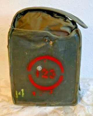 Us Army Signal Corp Ee - 8 - B 1950 Vintage Field Telephone In Carrying Bag