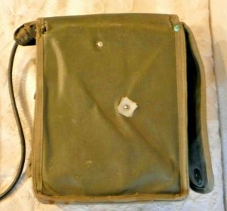 US Army Signal Corp EE - 8 - B 1950 Vintage Field Telephone in Carrying Bag 8