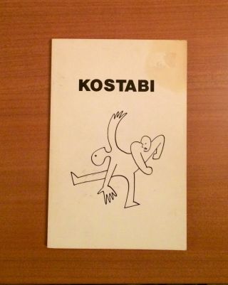 Very Rare Mark Kostabi Book Of Drawings From 1980