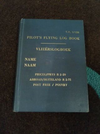 Pilots Flying Log Book Flight Engineer Bcal South African Airways 1970s