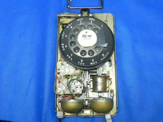 Vintage 1962 Black Western Electric Wall Mount Rotary Dial Telephone Phone 6