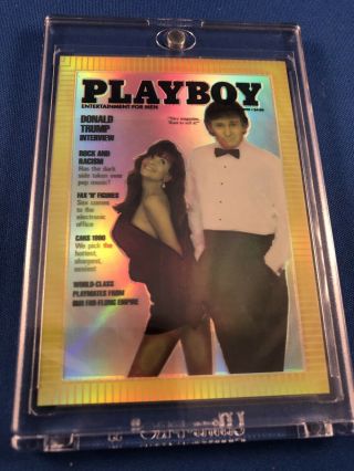 1995 Playboy Chromium Refractor Card R85 (donald Trump)