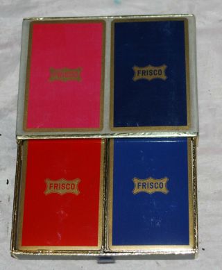 Frisco Railroad Boxed Double Deck Congress Playing Cards