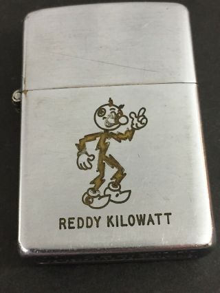 Early 1950’s 2032695 Patent Zippo Lighter - Reddy Kilowatt