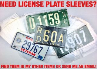 NOS 1952 Texas License Plate PAIR HP8842 UNISSUED YOM CLEAR VERY 2