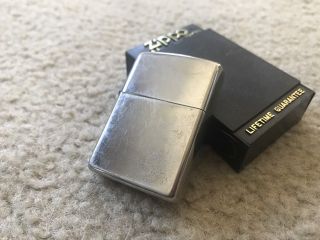 Zippo Viii Lighter Silver Plate - Made In Usa