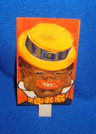 Vintage Black Americana Novelty Cardboard Face Changing Game