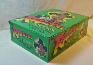 1981 FULL BOX RAIDERS OF THE LOST ARK INDIANA JONES MOVIE CARDS 36 UO WAX PACKS 2