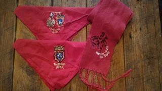 Running Of The Bulls Festival San Fermin Souvenir Red Handkerchief And Sash