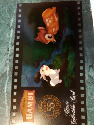 Walt Disney,  - Home Video Cell - Classic Collectible Card - " Bambi - 55th Ann.  "