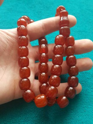 Faturan Rosary Amber Bakelite German brouwn Islamic Prayer Beads 73 gr Tesbih 3