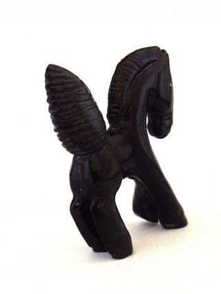 Bryston Bowannie - Black Marble Horse - Zuni Fetish - Native American - Stone Carving 5