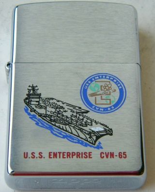 Zippo 2002 Uss Enterprise Cvn - 65 Us Navy Nuclear Aircraft Carrier