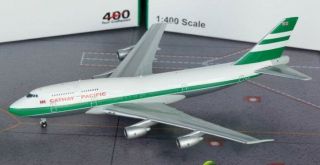 Big Bird 400 Cathay Pacific B747 - 367 (vr - Hii) " 1980s " Colors.  With Numbered Card