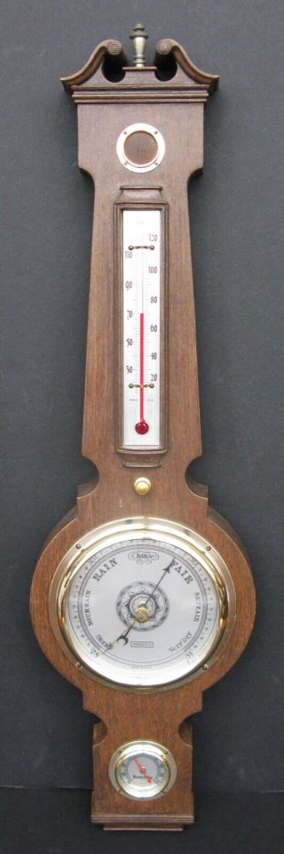 Vtg Springfield Talking Weather Station Humidity Barometer Thermometer 2204