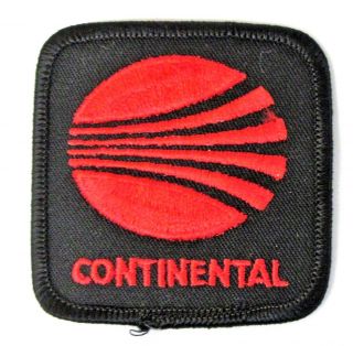Continental Airlines Red On Black Shirt Jacket Patch Hydroplane Boat Racing C3