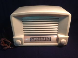 Vintage General Electric Bakelite Am Tube Radio Model 114