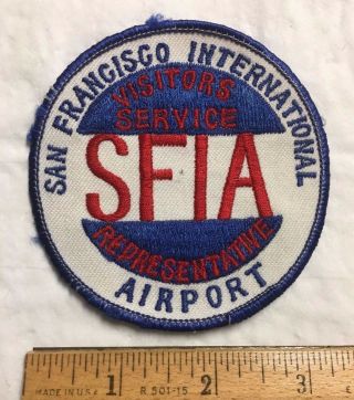 San Francisco International Airport Sfia Visitors Service Representative Patch