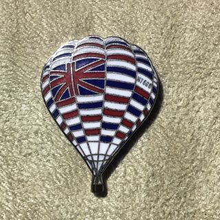 " Union Jack” Vintage Hot Air Balloon Pin 1976