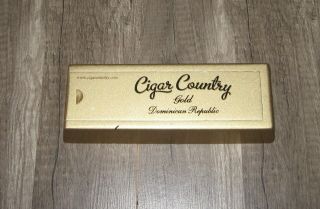 Cigar Country Cigar Case Slide Box Holds 2 " Includes 2 Cigars "