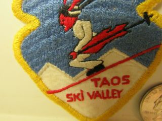 Vtg.  Taos Ski Valley Mexico Souvenir Patch 2
