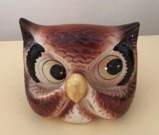 Vintage Cmi Inc Chadwick Ceramic Owl Eye Glasses Holder