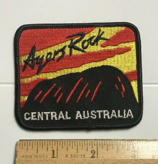 Uluru Ayers Rock Monolith Northern Territory Red Centre Australia Souvenir Patch