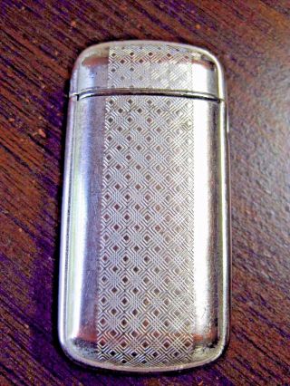 Vintage Silver Plate Pocket Lighter