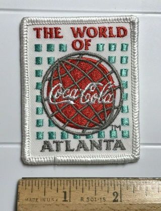 The World Of Coca Cola Atlanta Coke Museum Souvenir Embroidered Patch Badge