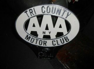 Vintage License Plate Topper Tri County Aaa Motor Club York