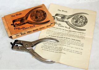 Wade No.  2 Fibre Needle Cutter With Instructions And Box.