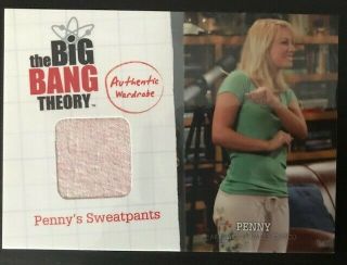 2012 The Big Bang Theory Season 1 Pennys Sweatpants Wardrobe Card Kaley Cuoco