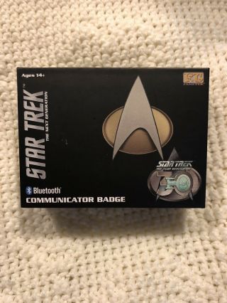 Star Trek Bluetooth Communicator Badge Tng 30th Anniversary Edition
