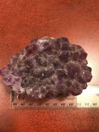 Large Rough Cut Chunk Of Purple Amethyst Rock Crystal Geode Display Specimen 2