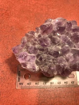 Large Rough Cut Chunk Of Purple Amethyst Rock Crystal Geode Display Specimen 4