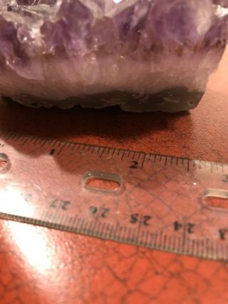Large Rough Cut Chunk Of Purple Amethyst Rock Crystal Geode Display Specimen 5