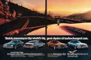 1979 Buick Riviera Regal Lesabre Turbo 2page Advertisement Print Art Car Ad J744