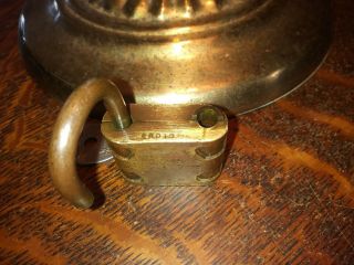 Antique Gulf Oil Company Pump Padlock with Key 3