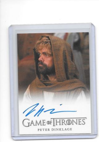 Game Of Thrones Season 5 Peter Dinklage As Tyrion Lannister Full Bleed Auto