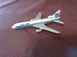 Vintage Miniture Metal Pan Am Airplane By Tristar