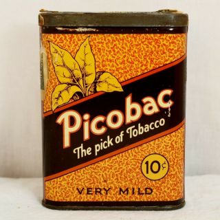 Vintage Picobac 10₵ Vertical Pocket Tobacco Tin