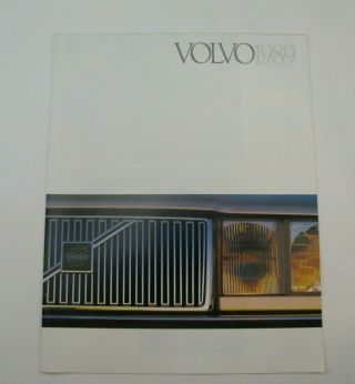 Volvo 1989 240 740 760 780 Dealer Sales Brochure 89 Dealership Guide