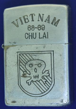 Zippo Lighter Vietnam Us Army 5th Special Forces Chu Lai 1968 - 1969 Zz - 1