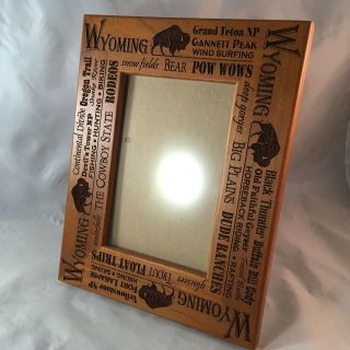 Wyoming 4x6 Table Top Picture Frame (yellowstone/grand Teton/devil 