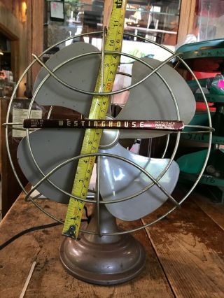 Antique Vintage Westinghouse Pacemaker Old Fan 10” Dia.