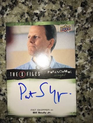 X - Files Aliens And Ufo’s Autograph Card - Pat Skipper
