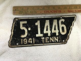 1947 Tennessee State Shape License Plate 3 - 29363 Knox County