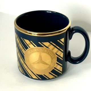 Mercedes Benz Club Navy Blue Gold Tams Coffee Cup Mug Gift Made In England