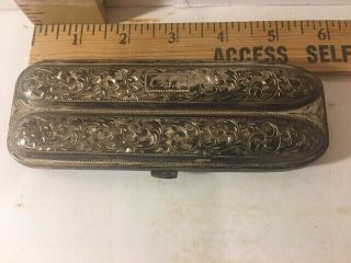 Antique Silver (stamped 950) Cigar Case - 6.  5 Inches By 2 Inches - - Victorian?