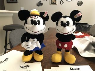 Steiff Disney Mickey And Minnie Mouse